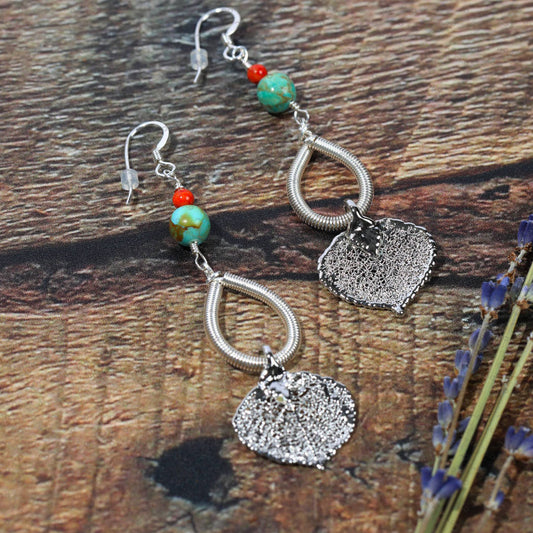 Real aspen leaf earrings | Buckaroo Bling