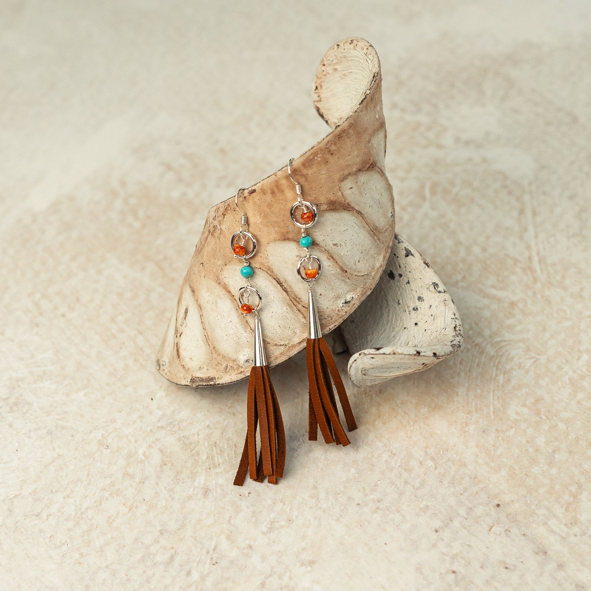 Boho Bird Luxe earrings - color sparrow