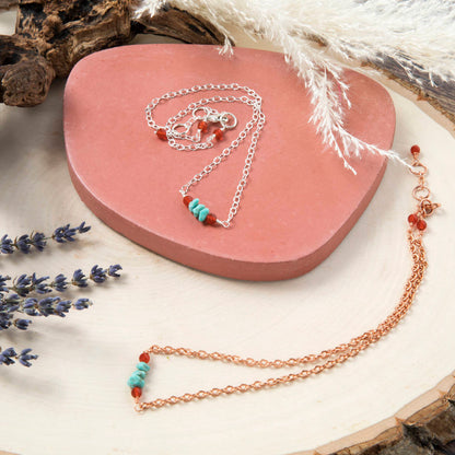 Delicate turquoise necklaces