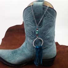 Load image into Gallery viewer, DCG004-S simple sterling silver dream catcher necklace