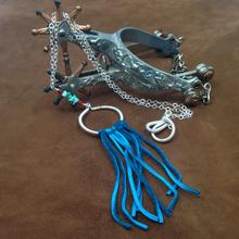 Load image into Gallery viewer, DCG004-S simple dream catcher necklace with sterling silver chain